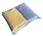 EDGELESS MICROFIBER TOWELS YELLOWGRAY-8PK